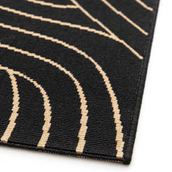 Teppich 160x230cm schwarz/beige Lalix