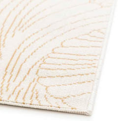 Teppich 160x230cm creme/beige Blätter Lalix