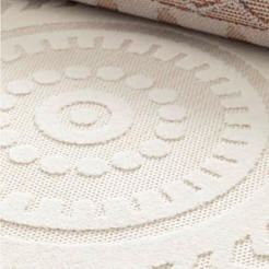 Ковер 120x170 см кремовая мандала Мамбо