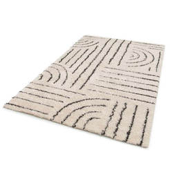Carpet 120x170cm cream/black Gipsy 51521-360