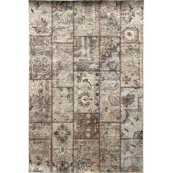 Teppich Himalaya 120x170cm Patchwork Beige Tony Bad