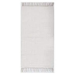 Пътека Абано плоско тъкан 60х200см бяло 98% памук 2% полиестер
