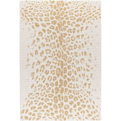 Lalix Laufsteg 80x150cm creme/orange Leopard 43119-866