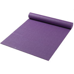 Постелка за йога 60 х 180см, винилно покритие, лилава