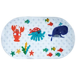 Non-slip bath/shower mat FUN 69 x 39cm Sea creatures