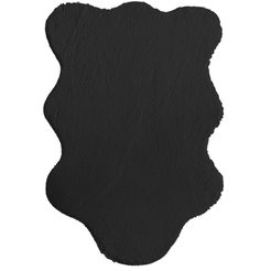 Eco leather mattress 55 x 80cm anti-slip back anthracite 20mm 100% polyester