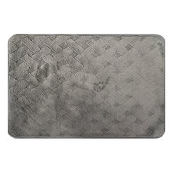 Bath mat 40 x 60cm non-slip gray lines Soft 3D Tony Bad