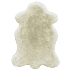 Kingoli Tagesdecke 55x80cm Öko-Leder Ecru 100% Polyester 33mm Tony Bad