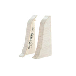 Corks for floor skirting №131, White ash 2pcs / pack