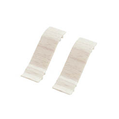 Joints for floor skirting №131, White Ash 2 pcs / package