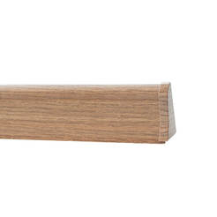 Laminate floor skirting with cable channels №216, Maranello Oak 2.5 m