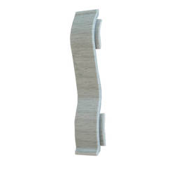 Joints for skirting 60 mm KORNER №121 Gray ash 2pcs / pack