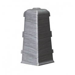 External corners for floor skirting Aluminum - 2 pcs / pack
