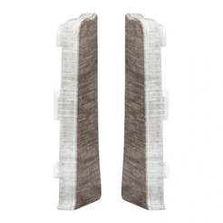 Тапи за перваз 70 мм INDO Тъмен Дъб 2бр/пакет