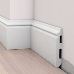 Floor skirting solid polymer 200 x 8 x 1.3cm HD DP5