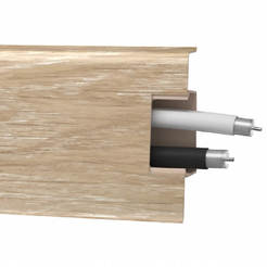 Подов перваз за ламиниран паркет PVC MACK 60/42 Дъб Арена 2.5м
