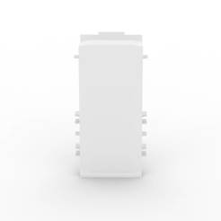 Шарнир для плинтуса ПВХ для светодиодного освещения Cubica LS80 белый