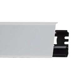 Плинтус для пола 2,5 м, индийский, матовый белый 70/40, ARBITON