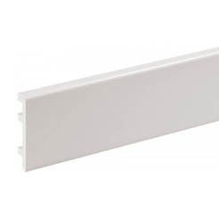 Перваз подов STL 9005 220х8х1.5см твърд полимер кашмир LOGODOM