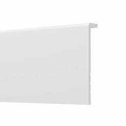 Перваз подов декоративен 2.2м STIQ 95x19мм бял NOLINA