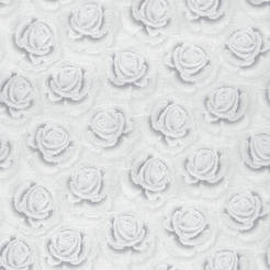 Релефен тапет за стена флис винил големи бели рози сиво брокат Бестселър 3