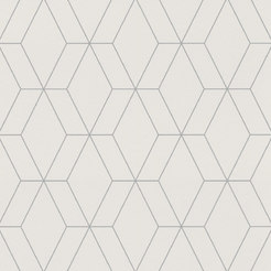 Wallpaper Duplex 3D honeycomb gray Mood