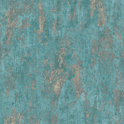 Wallpaper Spring fleece hard vinyl plaster blue-gold