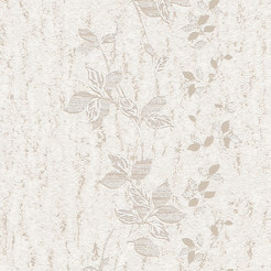 Тапет Пролет флис релефен винил цветя мазилка беж