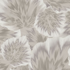 Тапет Спотлайт 2 3D флис твърд винил големи листа бежово сиво Тони Бад