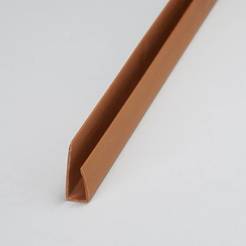 Завършващ профил за PVC облицовка, обикновен - Златен Дъб 3м