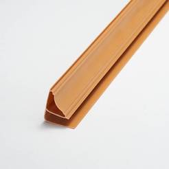 Decorative profile for PVC cladding - Golden Oak 3m