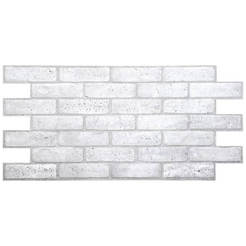 Decorative 3D panel for brick wall Old gray PVC 1030 x 495mm, 0319