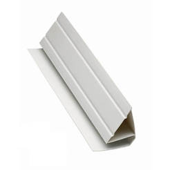 Декоративен завършващ профил за PVC ламперия 3м, бял
