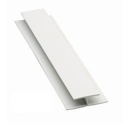 Свързващ профил H за PVC лмаперия - 3м, бял