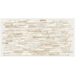 Decorative 3D wall panel beige stone wall PVC 96 x 48.5cm, 6064