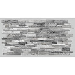 Decorative 3D wall panel stone wall sandstone Anthracite PVC 96 x 48.5cm, 6071