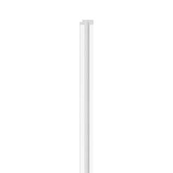 Десен профил за облицовка Linerio бял S-line 1.2 x 3.5 x 265 см