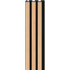 Настенная панель Linerio M-line 12,2 х 265 см полистирол цвет натуральный черный