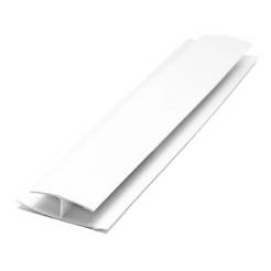 Профил H свързващ 3м за PVC облицовка бял