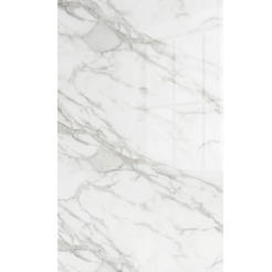 Декоративная стеновая панель из ПВХ 122x280 см, мраморный цвет, белый и серый.