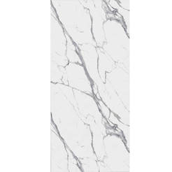 Декоративная стеновая панель из ПВХ 122x280 см, мраморный белый и черный цвета.
