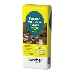 Лепило за плочки флексово 25кг webercol Flex Plus WEBER