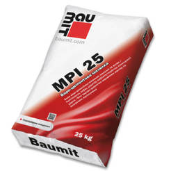 Machine-made lime-cement plaster 25kg MPI 25 48pcs/pallet BAUMIT