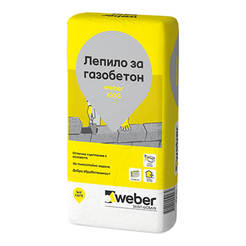 Лепило за газобетон 25 кг 100G WEBER 42бр/палет