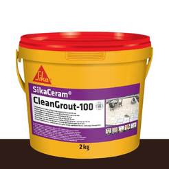 Затирка для швов 2-10мм SikaCeram CleanGrout-100 для наружных и внутренних работ 2кг - №12 темно-коричневая
