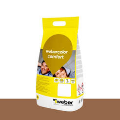 Webercolor comfort grout for joints up to 6 mm, waterproof 1 kg - BR317 coffee