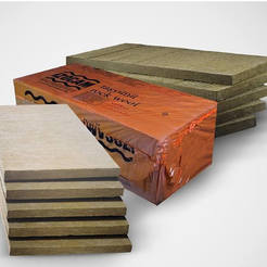 Stone wool facade 100mm, 600x1200mm, 125kg/m³, 2.16m²/package IZOCAM