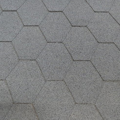 Bituminous tiles hexagonal gray Bardoline First 2.9 sq.m./package