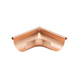 Cast outer corner for gutter model 33, copper