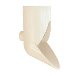 Finishing elbow for gutters ф80mm PVC LG29 sand NICOLL